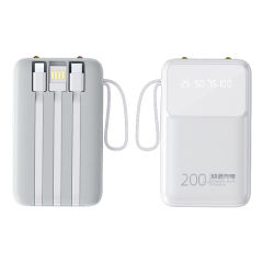 10,000mAh Colorful Mini Power bank super fast charging Built in 3 Cables RC-P142