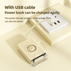 Lighthouse 10,000mAh, Mini Power Bank,  Bear Design, with LED Light, Built-in four  Cables, and Fast Charging RC-P147