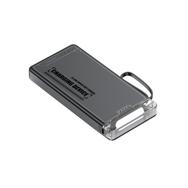 Lighthouse 10,000mAh Power Bank with LED light, Built-in four Cables, and Fast Charging RC-P145