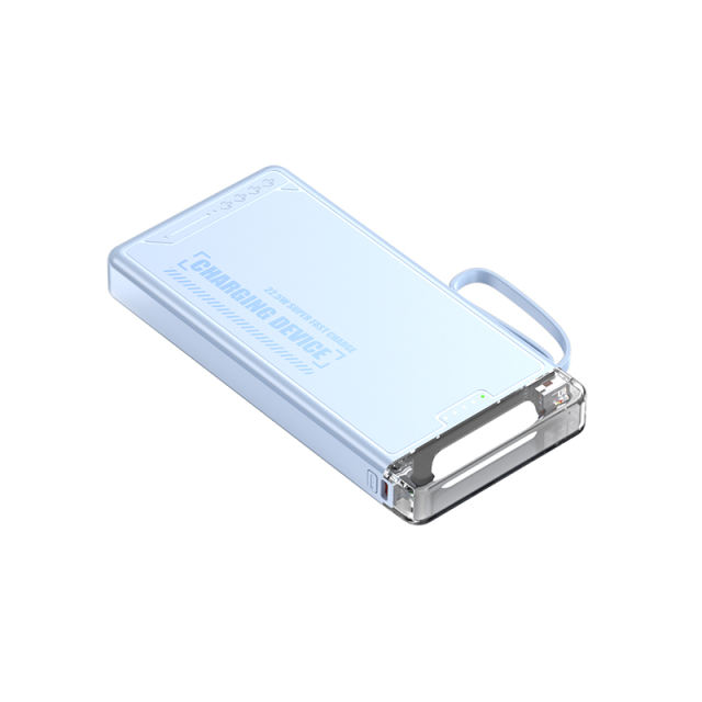 Lighthouse 10,000mAh Power Bank with LED light, Built-in four Cables, and Fast Charging RC-P145