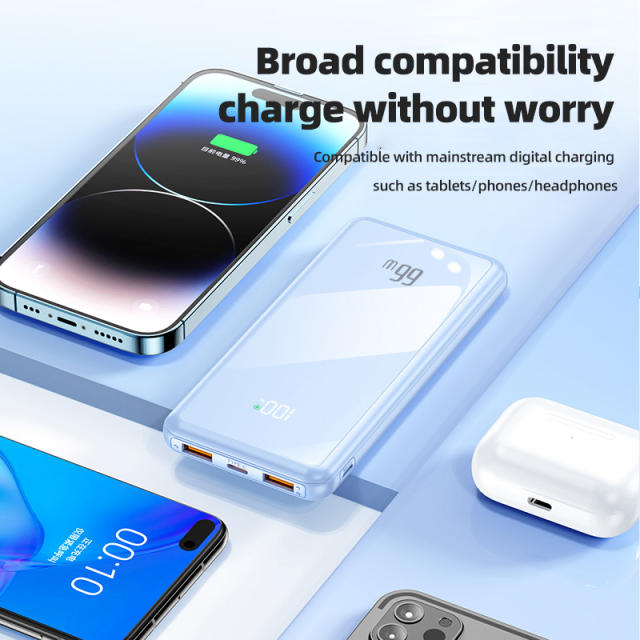 22.5W Super Fast Charge Power Bank with 20,000mAh Capacity and Mirror Finish RC-P149