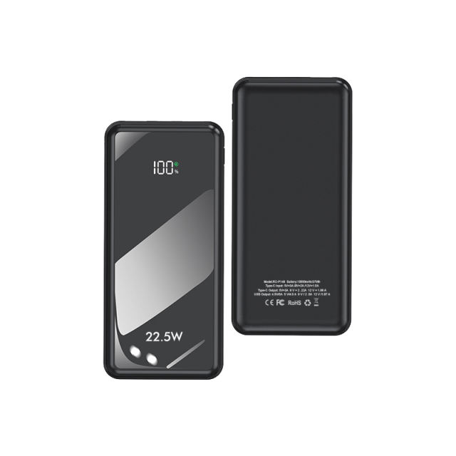 22.5W Super Fast Charge Power Bank with 20,000mAh Capacity and Mirror Finish RC-P149