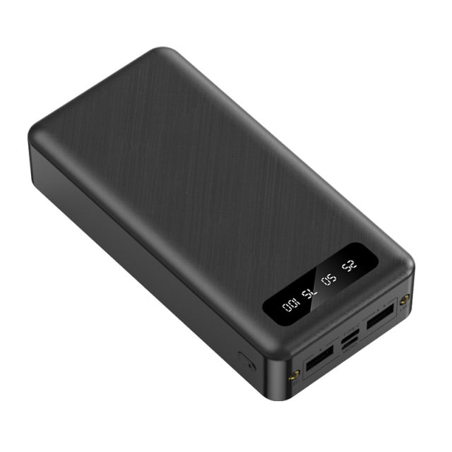 20,000mAh Large Capacity Power Bank with 3 Detachable Data Cables – 2.1A Input &amp; Output RC-P150
