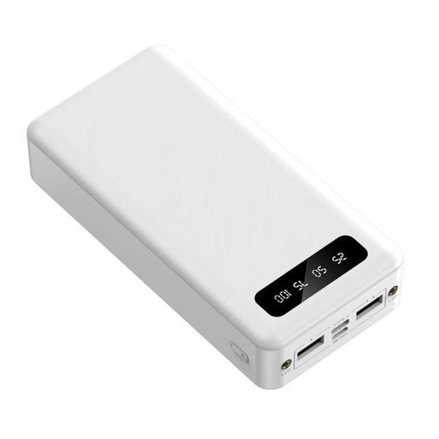 20,000mAh Large Capacity Power Bank with 3 Detachable Data Cables – 2.1A Input &amp; Output RC-P150
