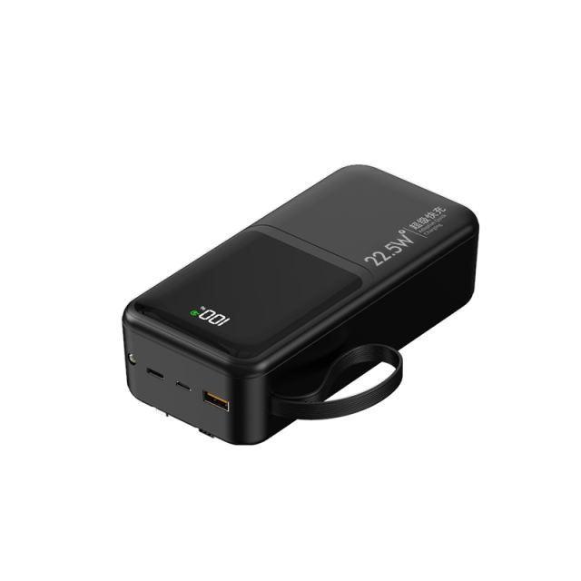10,000/20,000/30,000mAh Power Bank with 22.5W/PD 20W Super Fast Charging and Built-in Dual Cables RC-PD66