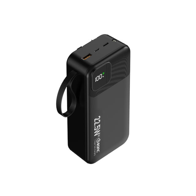 10,000/20,000/30,000mAh Power Bank with 22.5W/PD 20W Super Fast Charging and Built-in Dual Cables RC-PD67