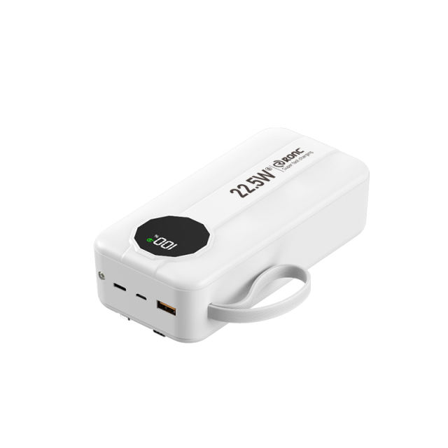 10,000/20,000/30,000mAh Power Bank with 22.5W/PD 20W Super Fast Charging and Built-in Dual Cables RC-PD68