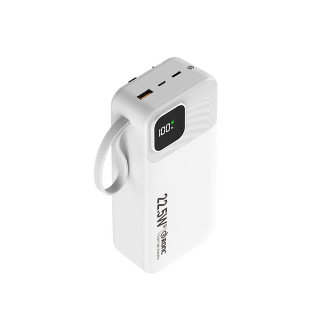 10,000/20,000/30,000mAh Power Bank with 22.5W/PD 20W Super Fast Charging and Built-in Dual Cables RC-PD67