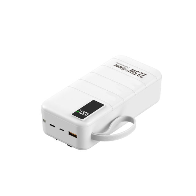 10,000/20,000/30,000mAh Power Bank with 22.5W/PD 20W Super Fast Charging and Built-in Dual Cables RC-PD70