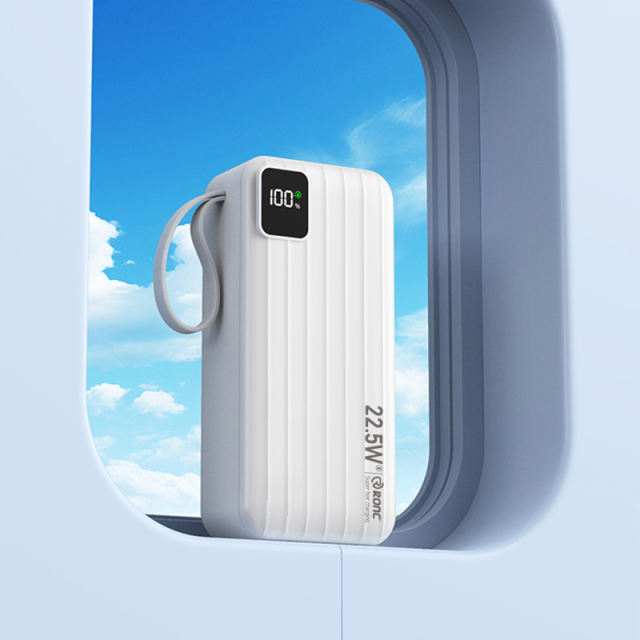 10,000/20,000/30,000mAh Power Bank with 22.5W/PD 20W Super Fast Charging and Built-in Dual Cables RC-PD69