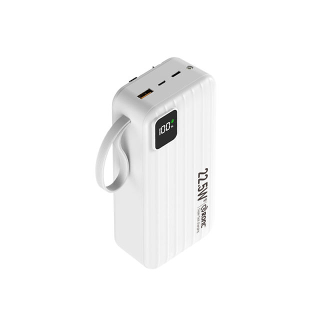 10,000/20,000/30,000mAh Power Bank with 22.5W/PD 20W Super Fast Charging and Built-in Dual Cables RC-PD69
