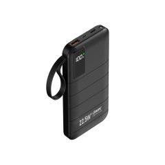 10,000/20,000/30,000mAh Power Bank with 22.5W/PD 20W Super Fast Charging and Built-in Dual Cables RC-PD70