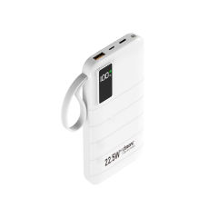 10,000/20,000/30,000mAh Power Bank with 22.5W/PD 20W Super Fast Charging and Built-in Dual Cables RC-PD70