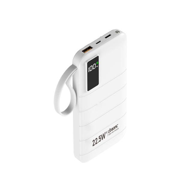 10,000/20,000/30,000mAh Power Bank with 22.5W/PD 20W Super Fast Charging and Built-in Dual Cables RC-PD70
