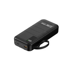 10,000/20,000/30,000mAh Power Bank with 22.5W/PD 20W Super Fast Charging and Built-in Dual Cables RC-PD70