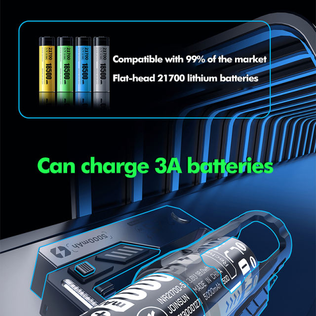 5,000mAh Mecha-Style Power Bank  22.5W Super Fast Charging, with  Replaceable Fire-Resistant Battery RC-PD78
