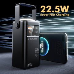 Ultimate 20,000mAh Power Bank with 22.5W Super Fast Charging, Outdoor Camping Lamp & Detachable Data Cables RC-PD71