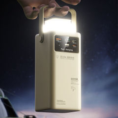 Ultimate 50,000mAh Power Bank with 22.5W Super Fast Charging, Outdoor Camping Lamp & Detachable Data Cables RC-PD71