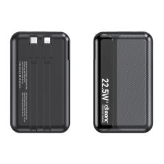 20,000mAh Foldable AC Plug   22.5W Fast Charging Power Bank  with Built-in two Cables，PD20W/22.5W fast charging RC-PD72