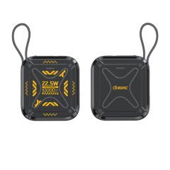 10,000mAh Mech-Style Power Bank with Dual Cables and  22.5W Super Fast Charging，PD20W Fast Charging RC-PD74