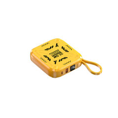 10,000mAh Mech-Style Power Bank with Dual Cables and  22.5W Super Fast Charging，PD20W Fast Charging RC-PD74