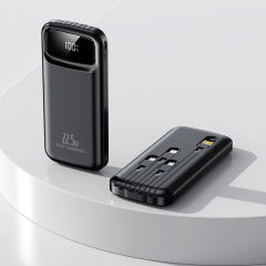 10,000mAh Power Bank  with Built-in 4 Cables，22.5W Super Fast Charging and PD20W Fast Charging RC-PD75