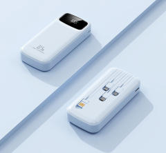 20,000mAh Power Bank  with Built-in 4 Cables，22.5W Super Fast Charging and PD20W Fast Charging
