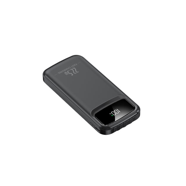 10,000mAh Power Bank  with Built-in 4 Cables，22.5W Super Fast Charging and PD20W Fast Charging RC-PD75