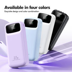 20,000mAh Power Bank  with Built-in 4 Cables，22.5W Super Fast Charging and PD20W Fast Charging