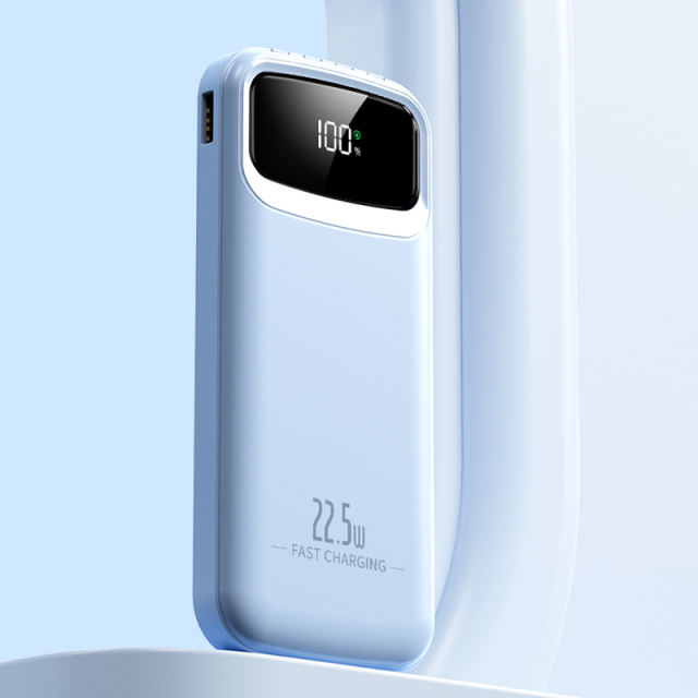 10,000mAh Power Bank  with Built-in 4 Cables，22.5W Super Fast Charging and PD20W Fast Charging RC-PD75