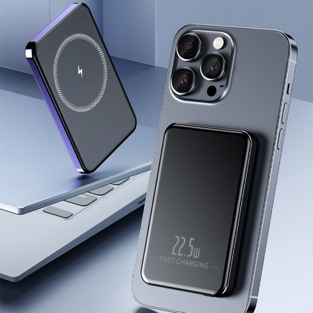 15W Magnetic Wireless Fast Charging Power Bank with 22.5W Super Fast Charging，5,000mAh/10,000mAh RC-WP032