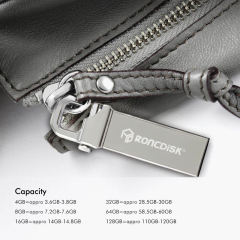 Metal USB Flash Drive，High Capacity USB Drive，8GB 16GB 32GB 64GB 128GB  USB 3.0 Flash Memory Stick pendrives，Portable Storage，Thumb Drive，Pen Drive RC-U028