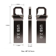 Metal USB Flash Drive，High Capacity USB Drive，8GB 16GB 32GB 64GB 128GB  USB 3.0 Flash Memory Stick pendrives，Portable Storage，Thumb Drive，Pen Drive RC-U028