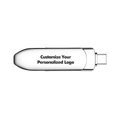 Large-Capacity  OTG Metal USB Flash Drive 256GB 128GB 64GB 32GB 16GB For iPhone Lightning HD USB Flash 3.0 Pendrive，Custom USB Drive，USB 3.2/ Type-C/High-Speed Transmission,Thumb Drive，Pen Drive，RC-U133