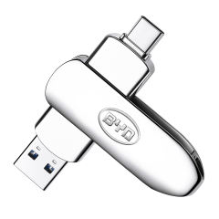 Large-Capacity  OTG Metal USB Flash Drive 256GB 128GB 64GB 32GB 16GB For iPhone Lightning HD USB Flash 3.0 Pendrive，Custom USB Drive，USB 3.2/ Type-C/High-Speed Transmission,Thumb Drive，Pen Drive，RC-U133