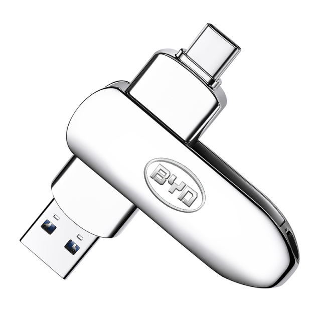 Large-Capacity  OTG Metal USB Flash Drive 256GB 128GB 64GB 32GB 16GB For iPhone Lightning HD USB Flash 3.0 Pendrive，Custom USB Drive，USB 3.2/ Type-C/High-Speed Transmission,Thumb Drive，Pen Drive，RC-U133
