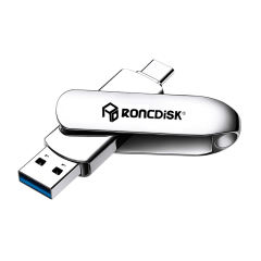 Large-Capacity  OTG Metal USB Flash Drive 256GB 128GB 64GB 32GB 16GB For iPhone Lightning HD USB Flash 3.0 Pendrive，Custom USB Drive，USB 3.2/ Type-C/High-Speed Transmission,Thumb Drive，Pen Drive，RC-U133