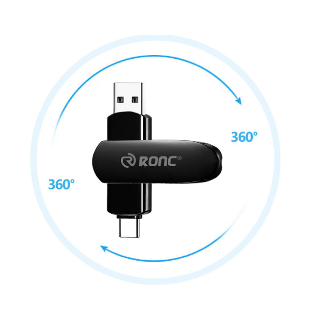 Large-Capacity  OTG Metal USB Flash Drive 256GB 128GB 64GB 32GB 16GB For iPhone Lightning HD USB Flash 3.0 Pendrive，Custom USB Drive，USB 3.2/ Type-C/High-Speed Transmission,Thumb Drive，Pen Drive，RC-U133