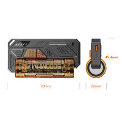 5,000mAh Mecha-Style Power Bank  22.5W Super Fast Charging, with  Replaceable Fire-Resistant Battery RC-PD78
