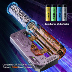5,000mAh Mecha-Style Power Bank  22.5W Super Fast Charging, with  Replaceable Fire-Resistant Battery RC-PD78