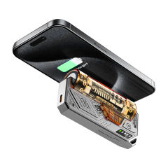 5,000mAh Mecha-Style Power Bank  22.5W Super Fast Charging, with  Replaceable Fire-Resistant Battery RC-PD78