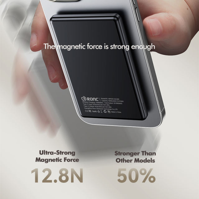 15W Magnetic Wireless Fast Charging Power Bank with 22.5W Super Fast Charging，5,000mAh/10,000mAh RC-WP033