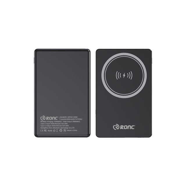 15W Ultra-Thin Magnetic Wireless Fast Charging Power Bank with 22.5W Super Fast Charging，5,000mAh/10,000mAh RC-WP034