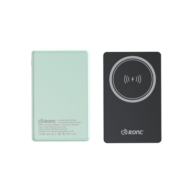 15W Ultra-Thin Magnetic Wireless Fast Charging Power Bank with 22.5W Super Fast Charging，5,000mAh/10,000mAh RC-WP034