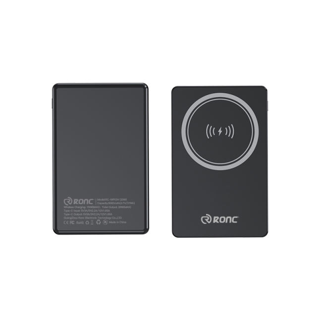 15W Ultra-Thin Magnetic Wireless Fast Charging Power Bank with 22.5W Super Fast Charging，5,000mAh/10,000mAh RC-WP034