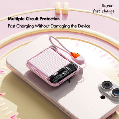 15W Ultra-Thin Magnetic Wireless Fast Charging Power Bank with 22.5W Super Fast Charging，5,000mAh/10,000mAh RC-WP035