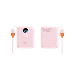 15W Mini Magnetic Wireless Power Bank with Built-in C to L Cable，22.5W Super Fast Charging & PD 20W Two-Way Fast Charging，Available in 5,000mAh / 10,000mAh RC-WP035