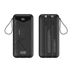 10,000/20,000/30,000mAh Exclusive Patent Power Bank with 22.5W/PD20W Super Fast Charging and Built-in 2 Cables，Customized Power Bank， RC-PD80