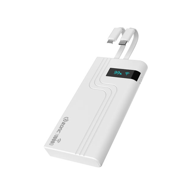10,000mAh 4G LTE Pocket WiFi Power Bank with Built-in Cables, Portable Hotspot, Fast Charging, SIM Slot, Travel Router, OEM/ODM Available RC-MP80