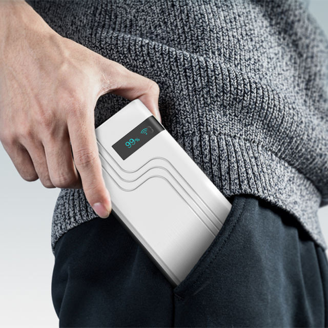 10,000mAh 4G LTE Pocket WiFi Power Bank with Built-in Cables, Portable Hotspot, Fast Charging, SIM Slot, Travel Router, OEM/ODM Available RC-MP80